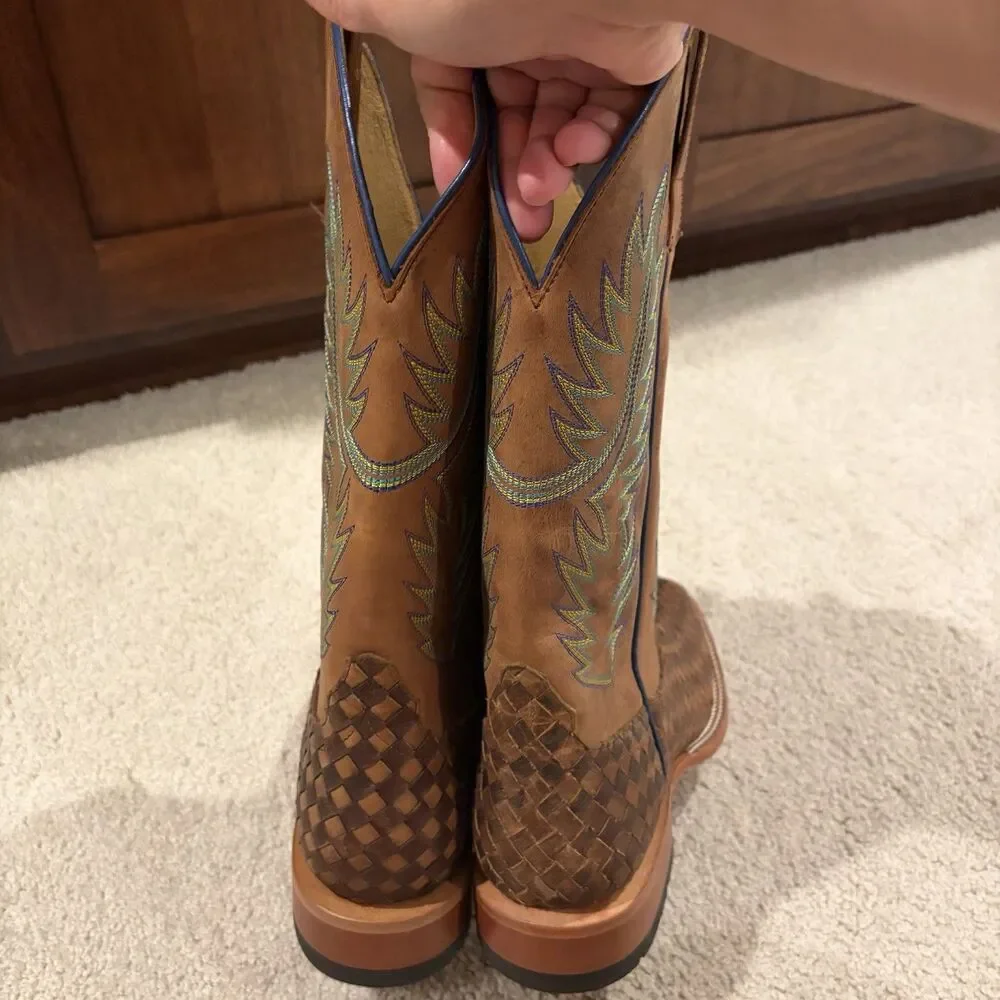 Try On Demo Horse Power Men’s Unbeweavable Western Boots Leather HP1758 Size 9.5